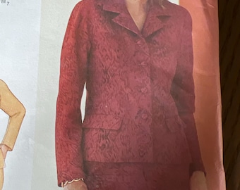 Vogue Pattern Jacket, Skirt Pants Pattern No. 7480 Sizes  14 16 18 Very Vogue pattern Woman FF orig pattern Vogue Woman suit pants jacket