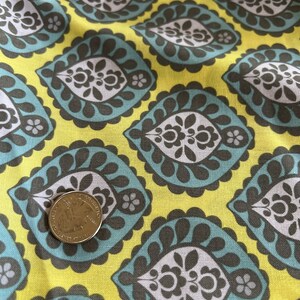 New sale 3 Yards Brother Sister Design Grey blue  yellow B48- LGJ- P17 2013 Cotton Fabric 3 yds yellow Grey Medallion Fabric graphic design