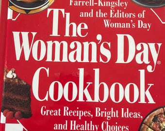 Women’s Day Cookbook Kathy Farrell-Kingsley Vintage Classic Cookbook 1995 huge book dust jacket hardcover