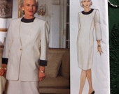 Very EASY Vogue Pattern Jacket & Dress Pattern No. 8601 Sizes 14 16 18 Very Easy Vogue pattern Woman Jacket Dress Very Easy orig FF Pattern