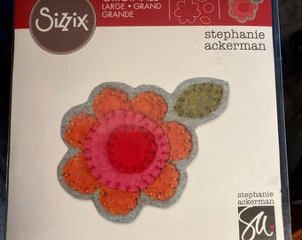 Sizzix Die Floral Stephanie Ackerman FLOWER Layers leaves #660277 for Big Shot, Vagabond, Big Shot Kick