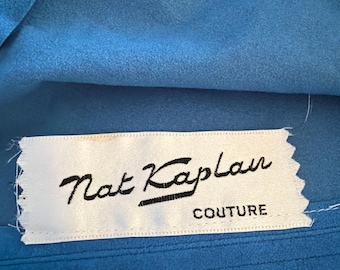 Vintage Ultrasuede Nat Kaplan Couture Size 12 beautiful blue Surde skirt and jacket Excellent condition