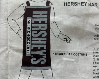 Hershey Chocolate Costume Pillow or Wall Hanging panel vintage 1999 uncut