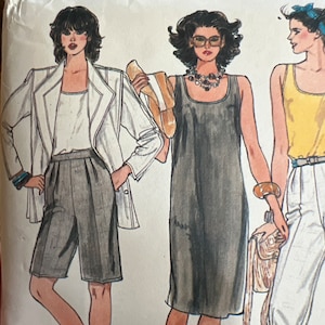 Vintage Vogue size 14 jacket, dress, top, pants, shorts, Original Pattern No. 8923 Vogue