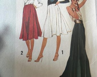 1979 Vintage Simplicity 9232 Size 16 waist 30 Misses' Skirts mini midi maxi orig pattern UNCUT