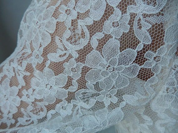Lace Boho Wedding Dress - White Prairie Style Lac… - image 3