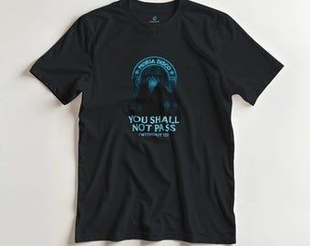 Moria Disco Wizard T-Shirt: You Shall Not Pass (Without ID)