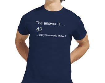 The Answer T-Shirt: Heavyweight Cotton Classic Fit Tee