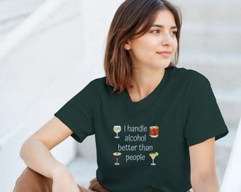 Drinks Graphic T-Shirt: Heavyweight Cotton Tee