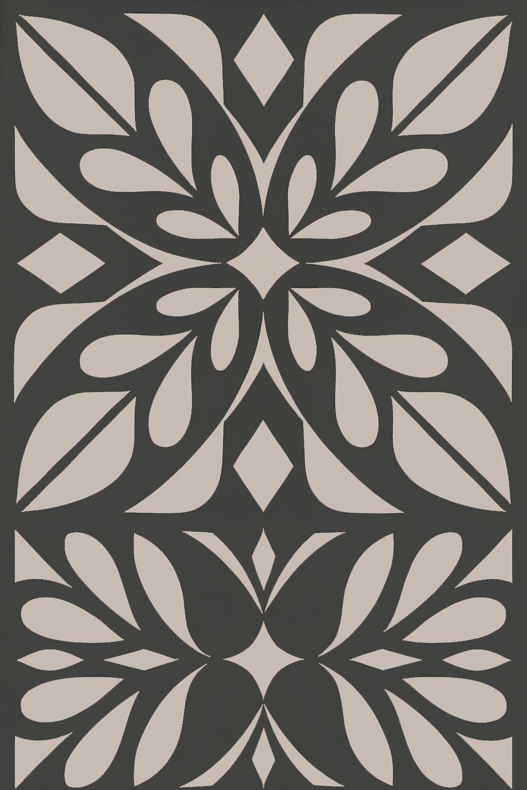 Opulent Bohemian Wildflowers Poster Art, Geometric Wall Decor Photo ...