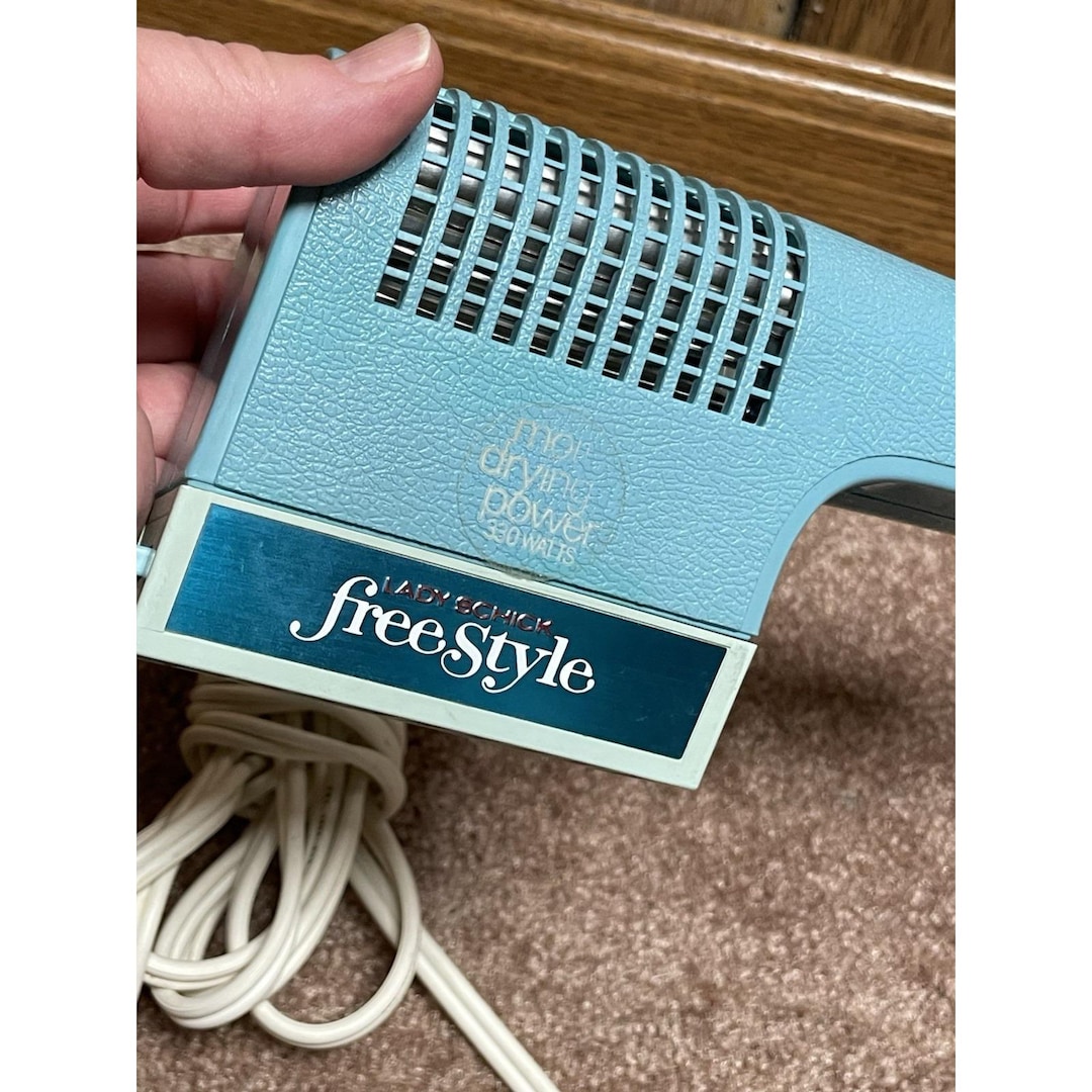 Lady Schick Freestyle Hair Dryer Hand Held Portable Collectable Blue - Etsy