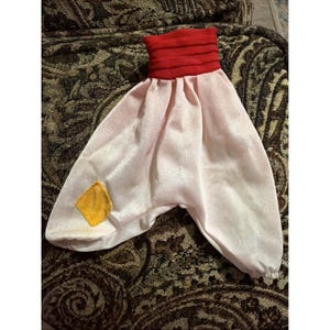 1992 Disney Prince Ali Aladdin Doll Pants White Genie Style Patch Vtg