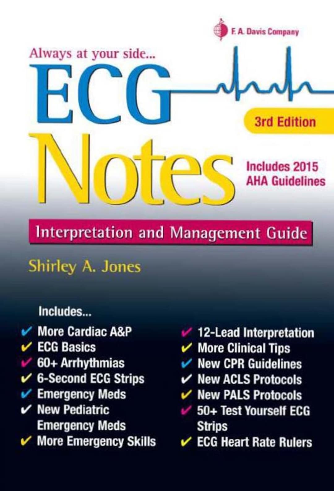 Aq Notes ECG Notes Interpretation and Management Guide by Shirley A. Jones - Etsy