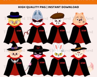 Stray Kids ハロウィン SKZOO クリップアート | PNG、透明な背景