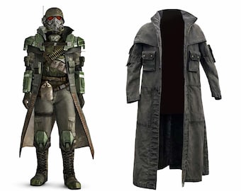 Elite Riot Gear-jas NCR Ranger Duster Fallout: New Vegas-kostuum canvas jas - scherm authentiek kostuum