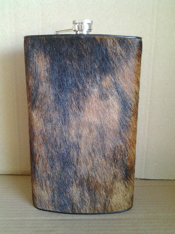 Large Leather or Hide Flask - image 6