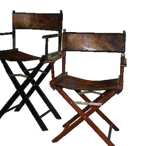 18 Inch Custom Cowhide Directors Chairs
