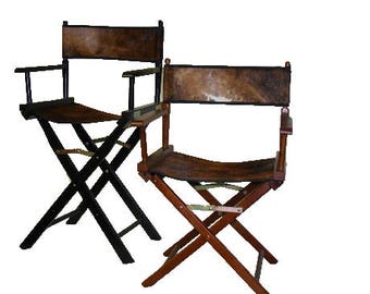 18 Inch Custom Cowhide Directors Chairs - Etsy