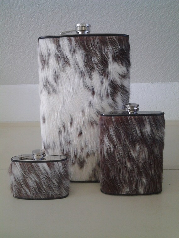 Large Leather or Hide Flask - image 2