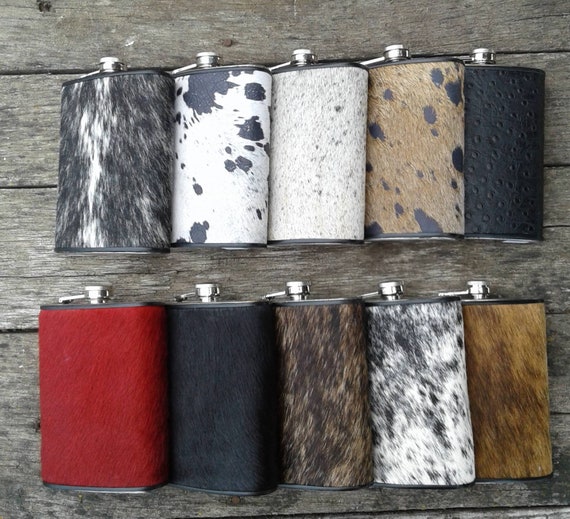 Large Leather or Hide Flask - image 5