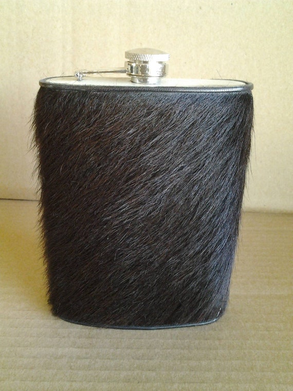 Large Leather or Hide Flask - image 7