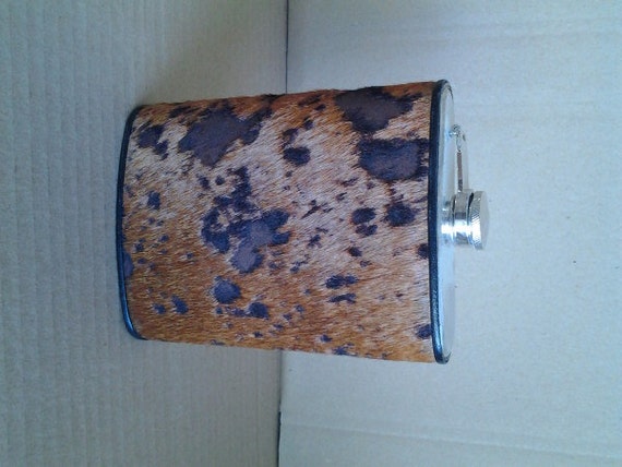 Large Leather or Hide Flask - image 3