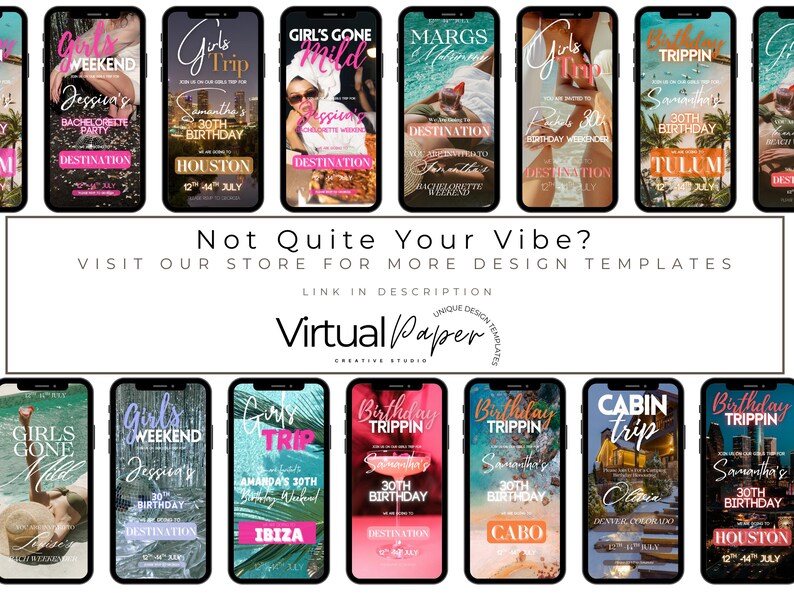 Digital Cabin Trip Itinerary Invitation Template, Birthday Weekend Trip ...