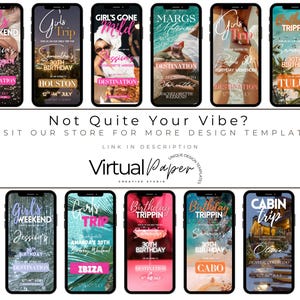Girls Trip Itinerary Template, Tulum Birthday Trip Itinerary, Digital Travel Itinerary, Vacation Itinerary schedule, Travel Guide Template image 9