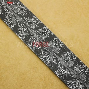 Hand Forged Damascus Steel New Feather Pattern, Knife Making Billet, High Quality Damascus Billet Forging Craft Supplies For Blade smith
