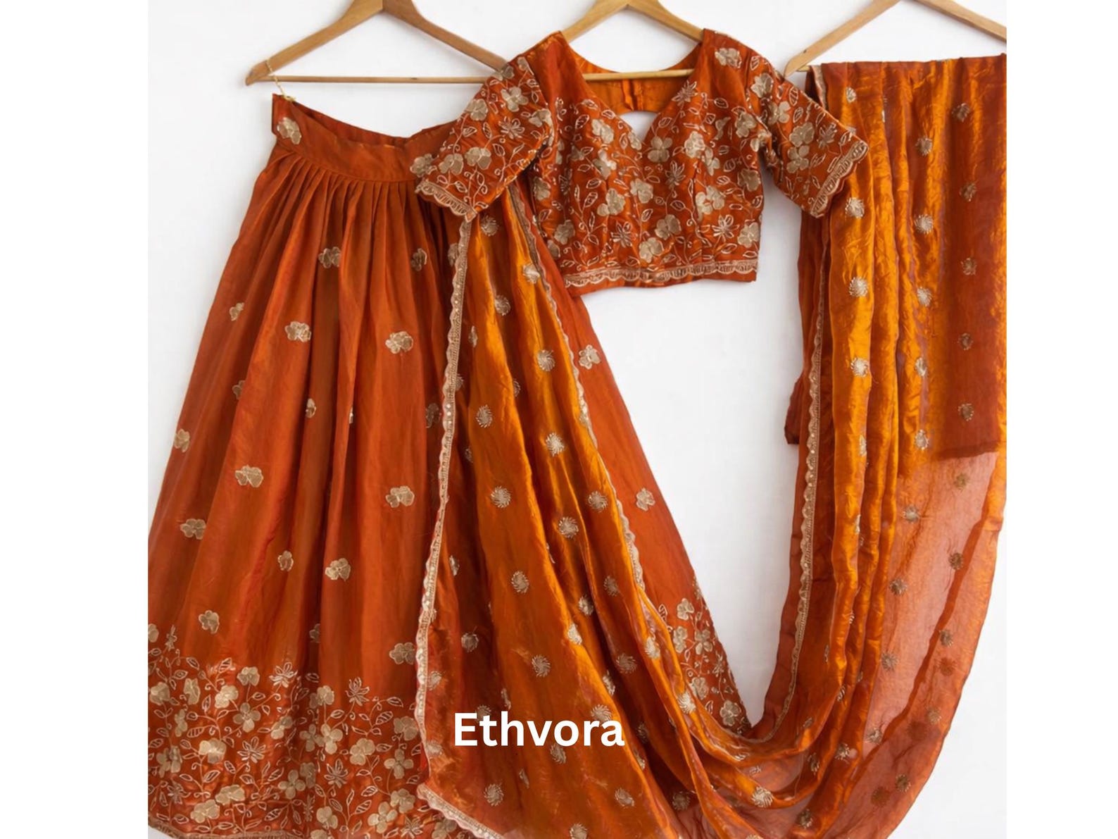 Rust Orange Lehenga Choli for Women Indian Wedding Wear Lehenga Choli ...