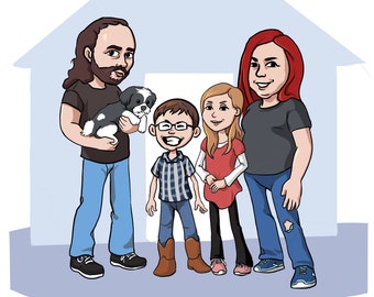 Custom Cartoon Portraits