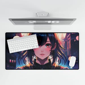 Anime-Inspired Desk Mats for Artistic Workspaces | Office Decor, Gaming Accessories, Gifts for Students, Custom Mousepad, Desk Accessories