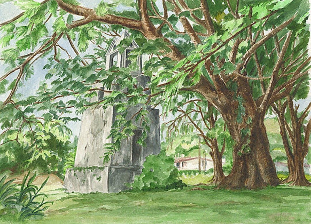 Church Tower in Merizo Etsy