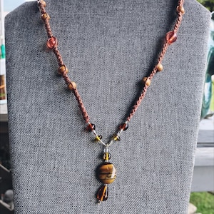 Hemp Woven Necklace 006
