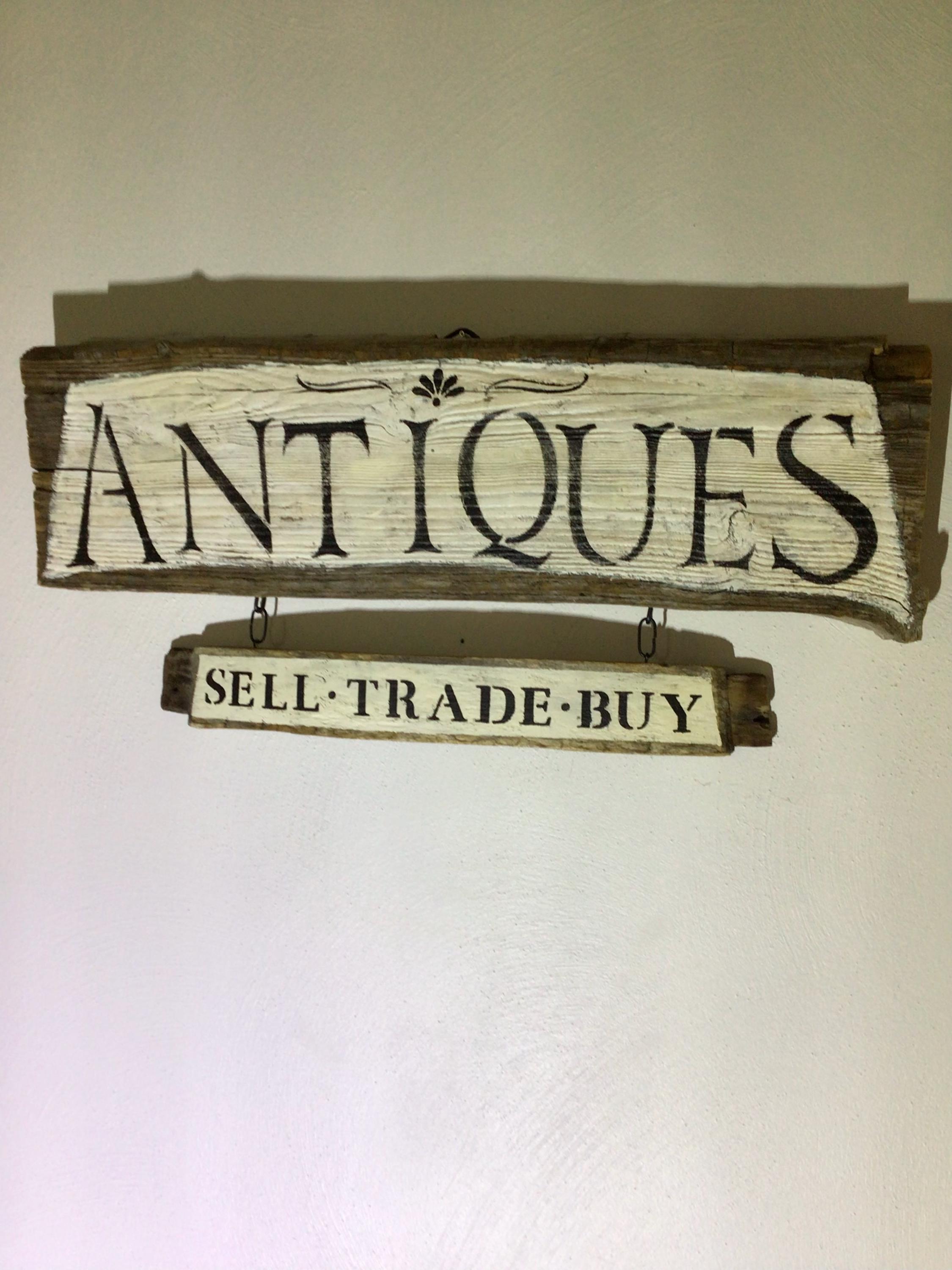 Antique Hand Painted Wood Sign - Etsy