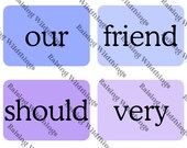 The Good and The Beautiful Level B Sight Words Flash Cards Digital Download
