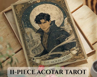11-Piece ACOTAR Wall Art | Vintage Art Nouveau Digital Download Set