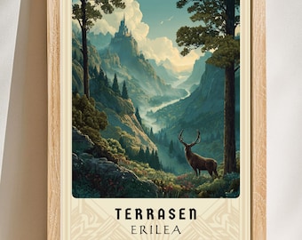 Throne of Glass (TOG) Print: Terrasen Erilea Inspired Wall Art (Digital Download)