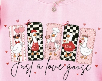 Cute Valentine Goose Coquette png, Valentine Goose png, Duck valentines png, Funny Valentine png, Silly Goose Valentines, Valentine png