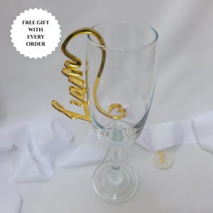 Custom Wedding Wine Glass Place Names, Personalized Acrylic Name Charms, Cocktail Drink Tags, Unique Place Settings