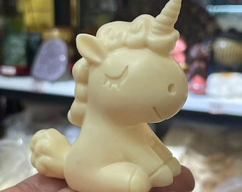 2.6" Hand carved Tagua Nut Drag Mermaid , Ivory nut Unicorn, Holiday gift, Home office decor, Crystal Healing