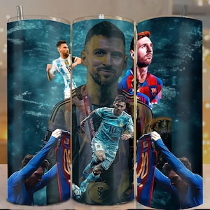 Lionel Messi Tumbler | Soccer Legend Cup | Messi Argentina & Barcalona Mug | Football Fan Gift | World Cup Drinkware