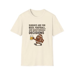 Funny Bad Decisions Football T-Shirt: Humorous Sports Fan Apparel