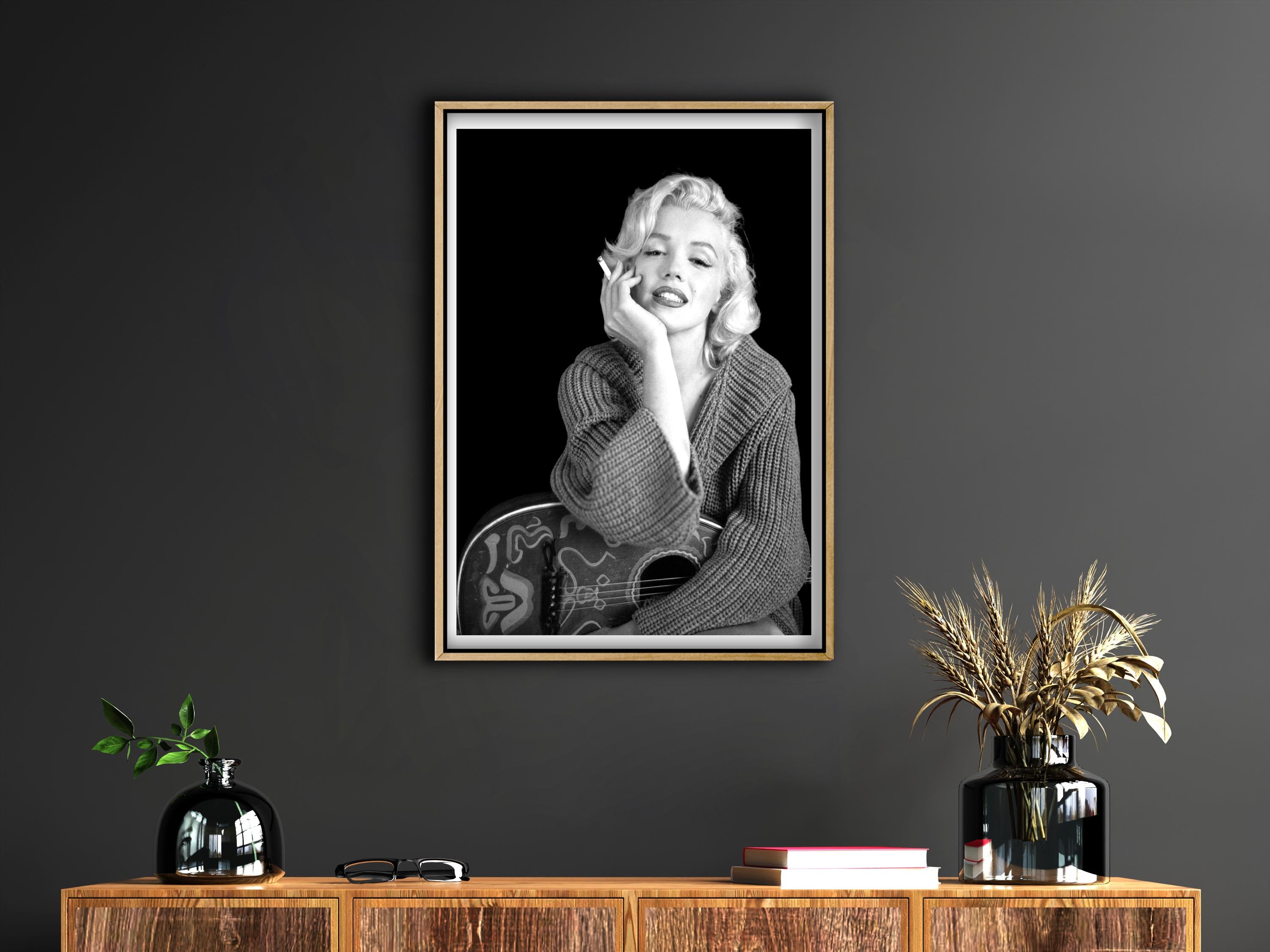 Marilyn Monroe Black and White Canvas Wall Art, Vintage Hollywood ...