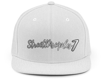 StreetDisciples7 Snapback Hat - Unisex Flat Brim Cap