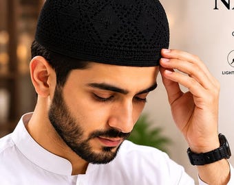 Men's Cotton Kufi Cap | Muslim Prayer Hat