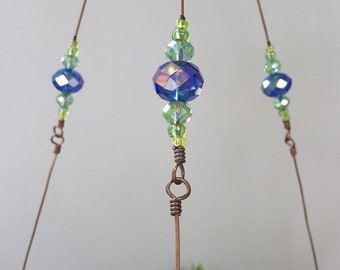 Starlight Beaded Copper Wire Plant Hanger 