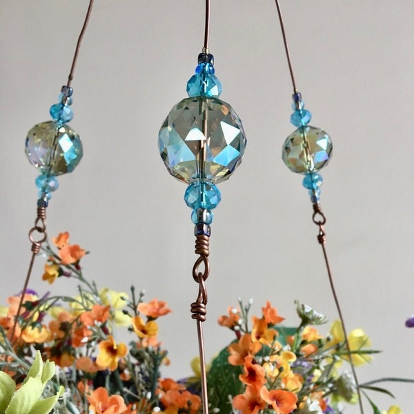 Nova Beaded Copper Wire Plant Hanger