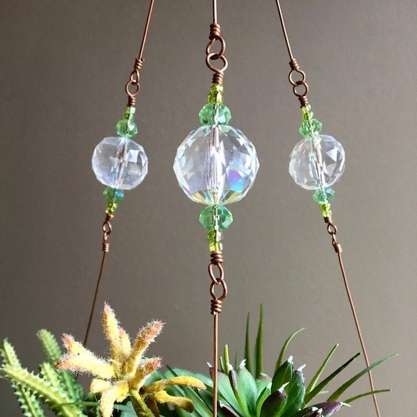 Galaxy Beaded  Copper Wire  Plant Hanger