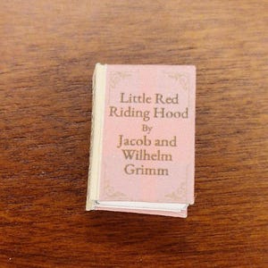 Little Red Riding Hood – Printable Miniature Book in 1:12 Scale | Classic Fairytale | DIY Dollhouse Book | Readable Tiny Book PDF
